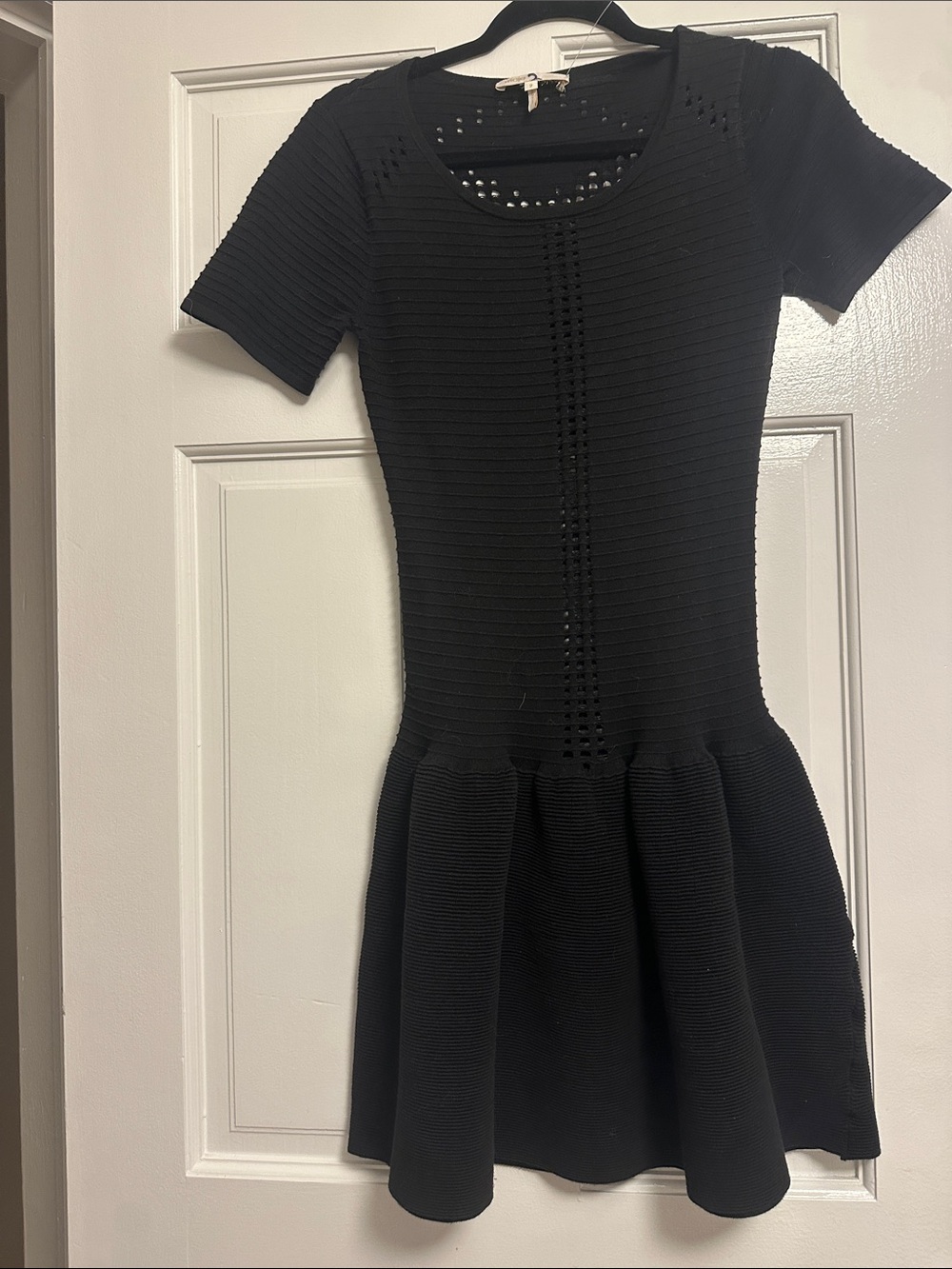 Maje dress  Black Knit Fit-and-Flare Dress